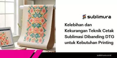 Kelebihan dan Kekurangan Teknik Cetak Sublimasi Dibanding DTG untuk Kebutuhan Printing